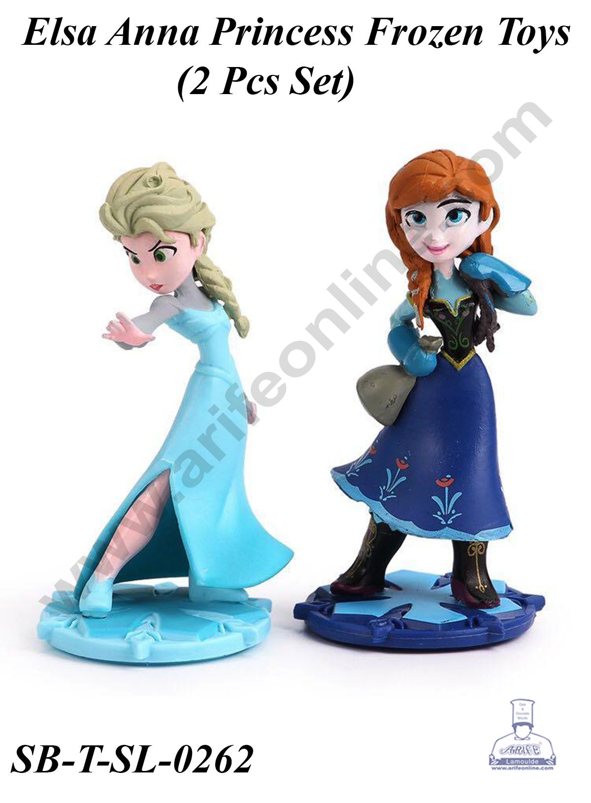 CAKE DECOR™ Pcs Set Elsa Anna Princess Frozen Toys Plastic Action Figures Toys(SB-T-SL-0262)