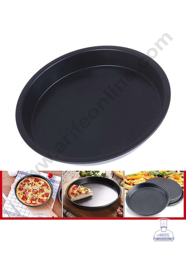 CAKE DECOR™ Non Stick Pizza Pan 9.8 x 1.4 inch Height (Large 25 x 3.5 cm)