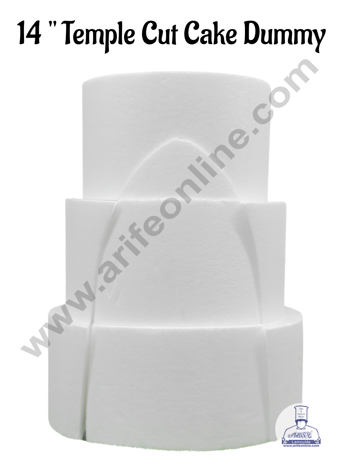 14 Inch Round Cake Dummy 14 +12+10X6 (1 pc)- CAKE DECOR™