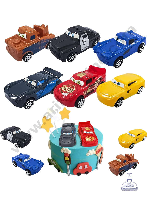 CAKE DECOR™ 6 Pieces Cars Toys for Cake Toppers SB-T-06Cars