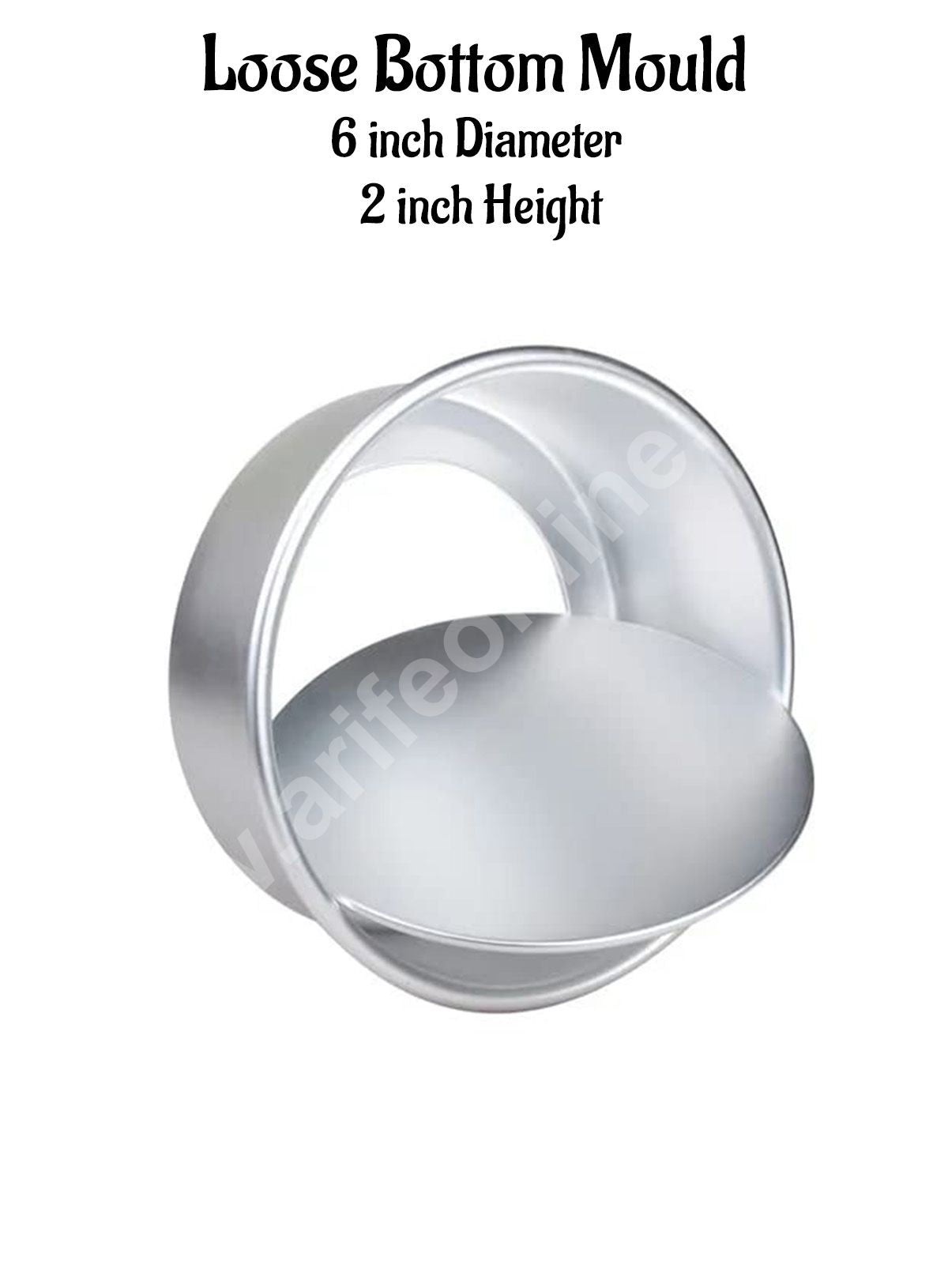 Cake Decor Round Loose Bottom Aluminum Cake Mould Thali in x