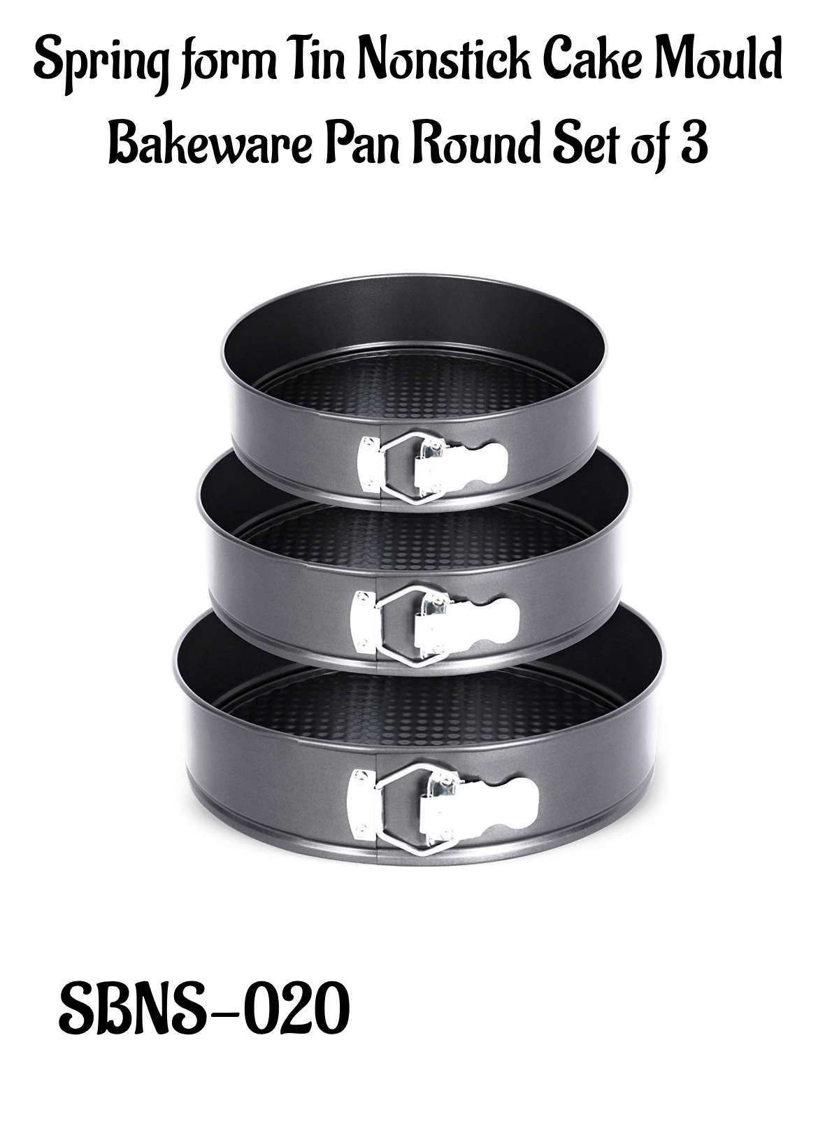 Cake Decor Spring form Tin Nonstick Cake Mould Bakeware Pan Round Set – Arife Online Store
