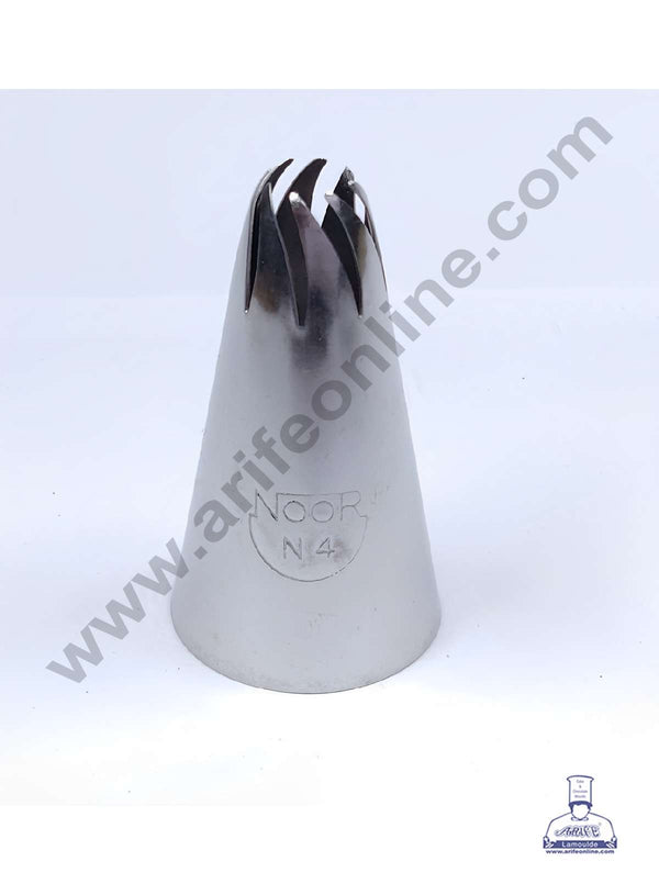 CAKE DECOR™ Medium Noor Nozzle - No. N4 Drop Flower Piping Nozzle