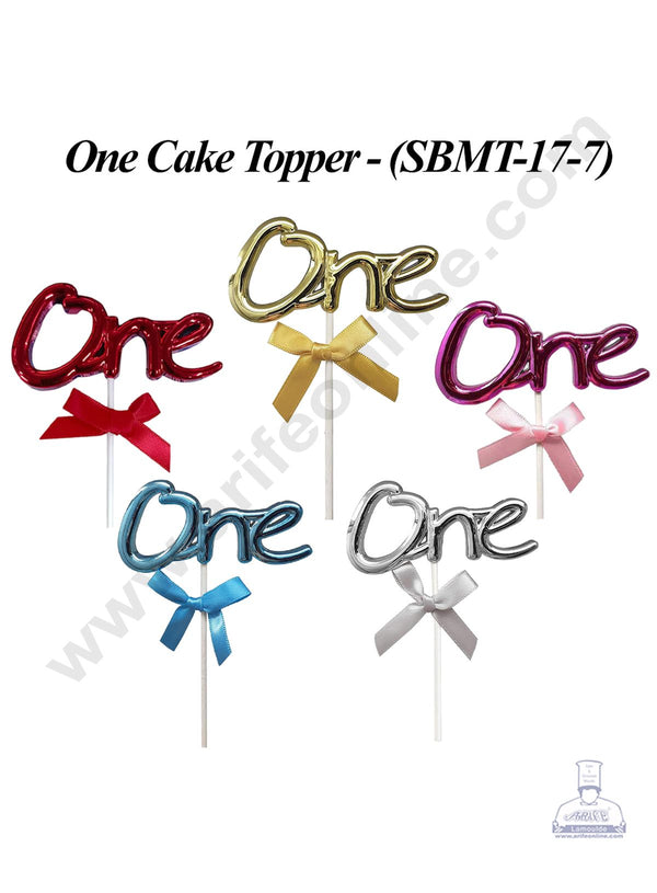 CAKE DECOR™ Plastic One Number Cake Topper - 1 Piece