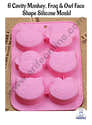 Moule à Sucettes En Silicone Forme Grenouille - 8 Cavités, Avec 20 Bâtonnets - Pour Chocolat, Bonbons, Glaçons, Résistance -40°C à +446°C - 11