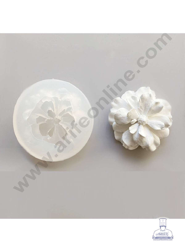 CAKE DECOR™ 3D Silicon 1 cavity Begonia Rose Flower Buttercup Mould Silicone Candle Mould, Soap Mould SBSP-DYF7091