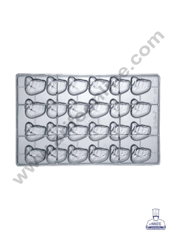 FineDecor 24 Cavity Swan Shape Polycarbonate Chocolate Mold - ( YBS-203 )