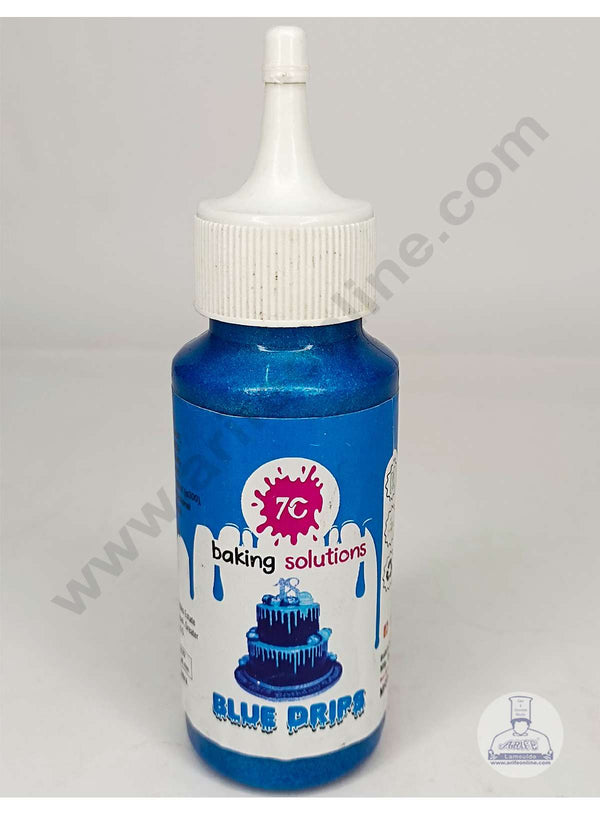 7C Edible Drips for Cakes Decoration - Blue( 100 gm )