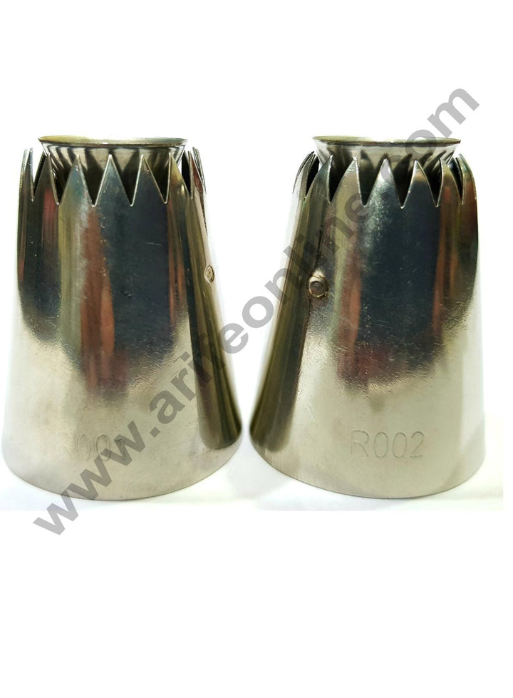 Cake Decor 2 Pcs Set Extra Large Sultan Premium Piping Nozzle for Sultane Style,No:R001,R002