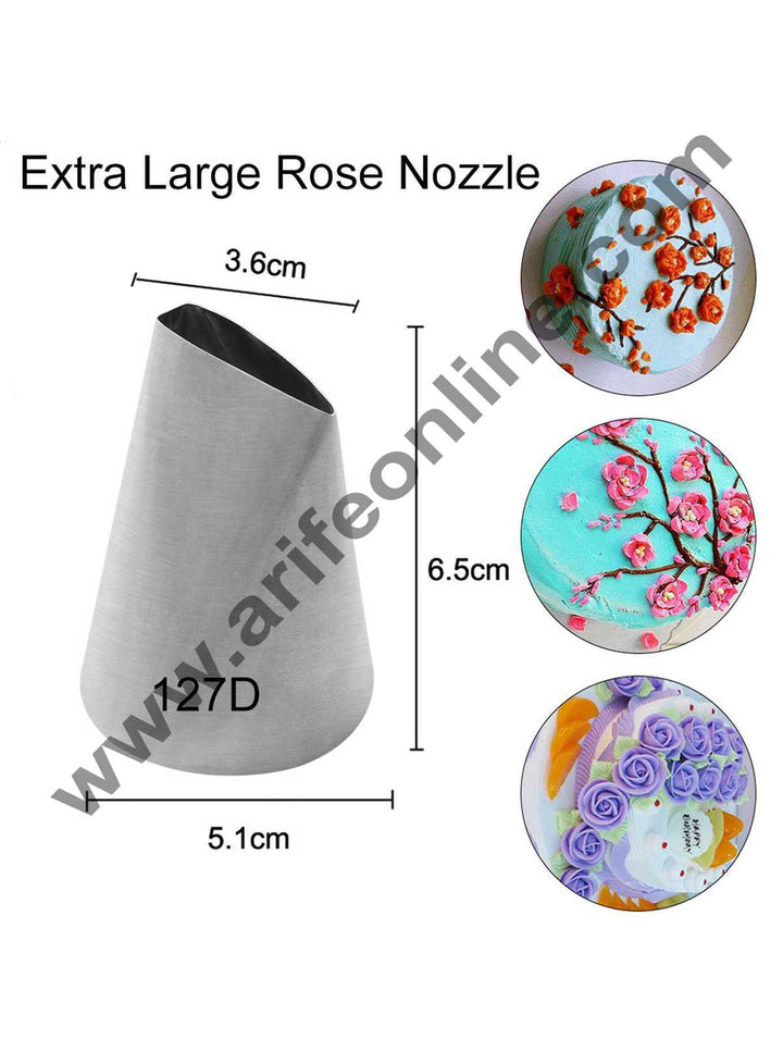 Cake Decor Extra Large Rose Nozzle - No. 127D Piping Nozzle