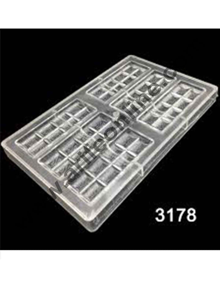 Cake Decor One Piece New Arrival 6x2Lines Chocolate Bar Mold