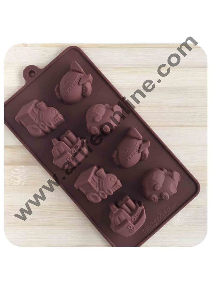 Cake Decor Vehicles Shape Silicone Brown Chocolate Mould Sweet Candy Soap Ice Cube Tray Mould Mold