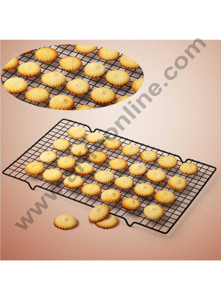 Cake Decor Non Stick Wire Cookie Cooling Rack Oven Safe 40 x 25 x 2 Cm