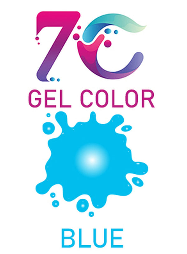 7C Edible Gel Color Food Colouring for Icing, Cakes Decor, Baking, Fondant Colours - Blue