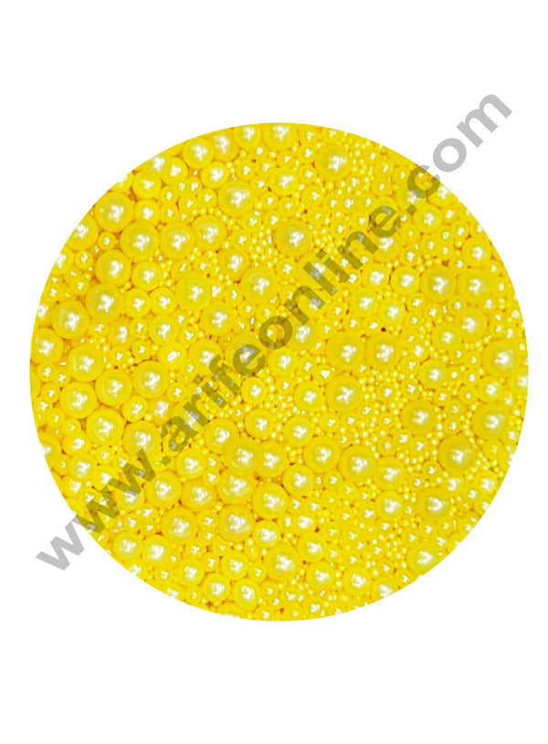 Cake Decor Sugar Candy - Mix Size Yellow Balls Candy