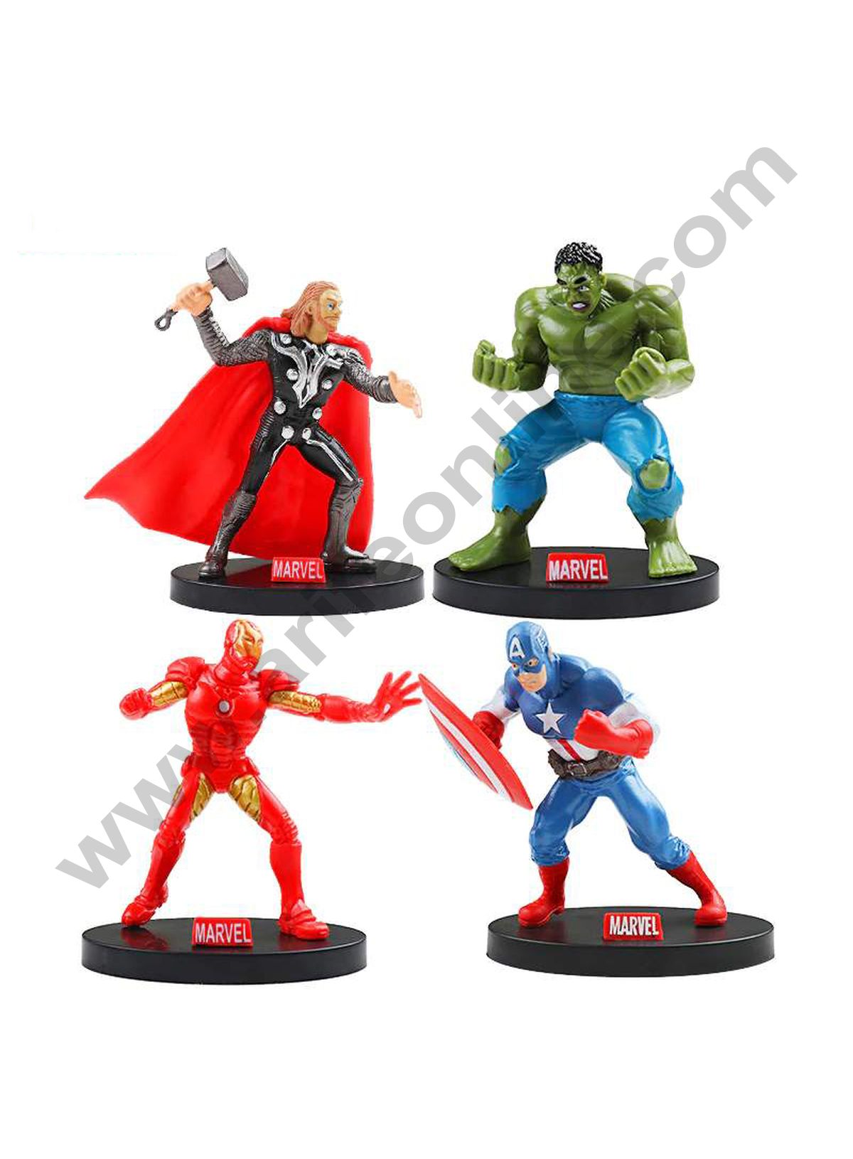 Cake Decor Toys Pcs Set Big Avengers Toys Plastic Action Figures Toys