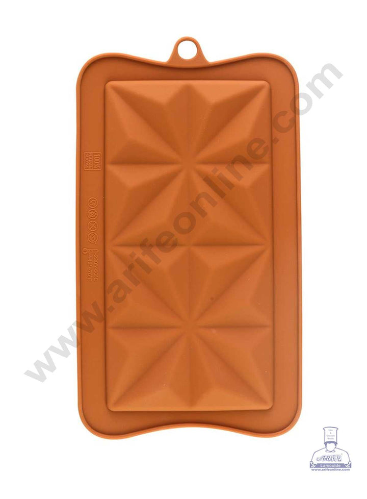 CAKE DECOR™ 1 Cavity Squared Star Bar Shape Silicone Chocolate Mold ( SBCM-727 )