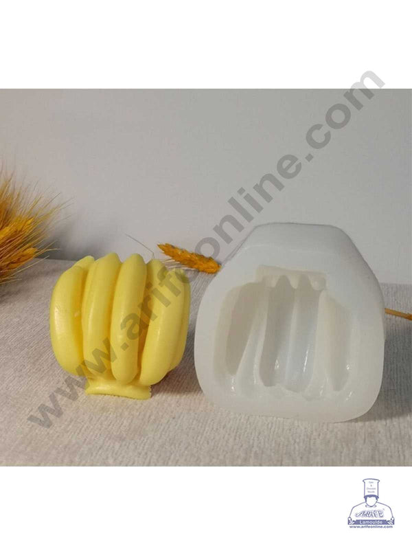 CAKE DECOR™ 3D Silicon Banana Bunch Shape Silicon Candle Moulds SBSP-DYF7011