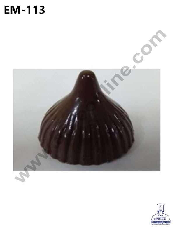 CAKE DECOR™ 8 Cavity Modak Shape PVC Chocolate mould E-113 (1 pc pack)