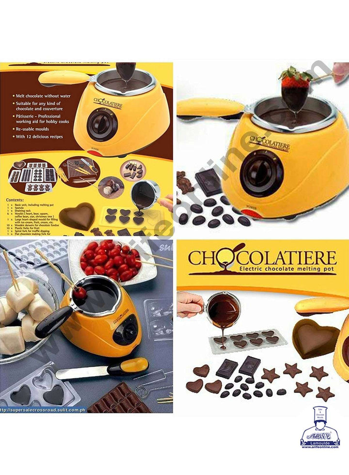 CAKE DECOR™ Electric Chocolatiere Chocolate Melting Pot Machine Set