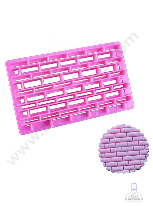 CAKE DECOR™ Plastic Brick Wall Shape Quilt Mold Embosser Fondant Quilt Mold For Cupcake And Cake Decoration (SBB-9930-22)