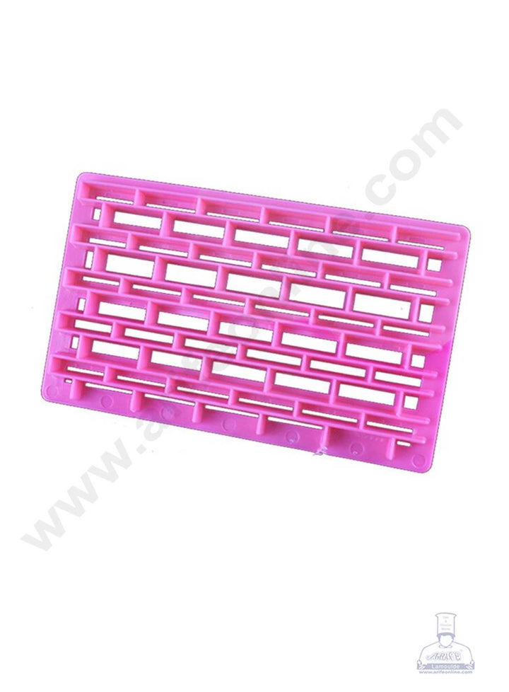 CAKE DECOR™ Plastic Brick Wall Shape Quilt Mold Embosser Fondant Quilt Mold For Cupcake And Cake Decoration (SBB-9930-22)