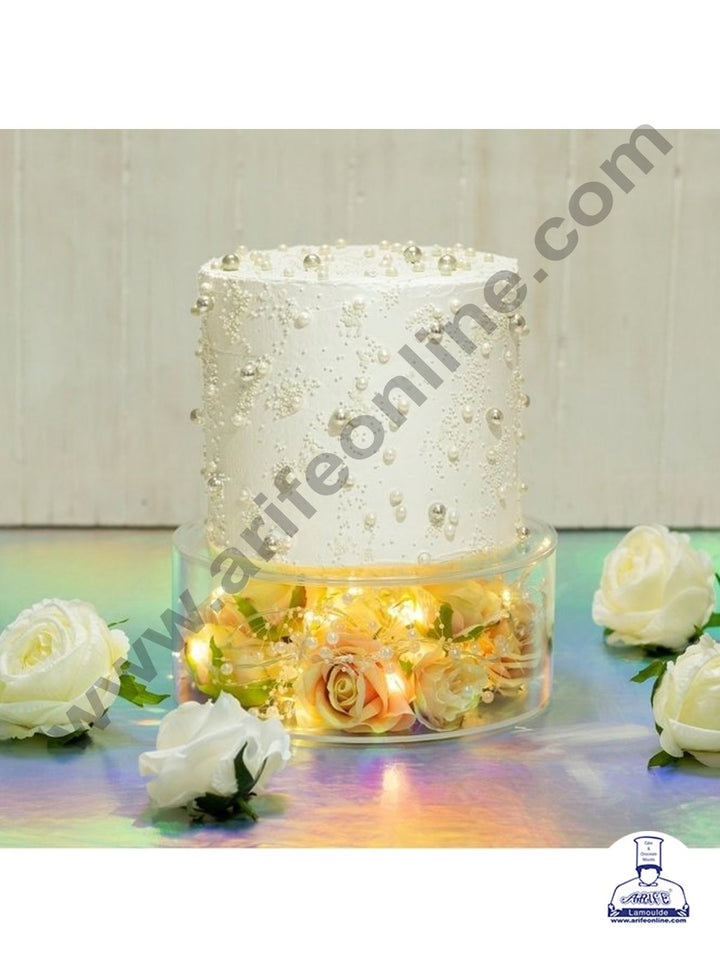 CAKE DECOR™ Round FILL-A-TIER Cake Spacer Acrylic Clear Cake Display Spacer