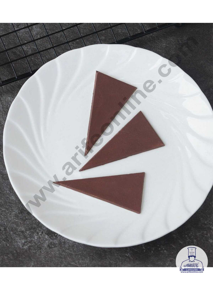 CAKE DECOR™ Silicon 8 in 1 Triangle Shape Chocolate Garnishing Mould Cake Insert Decoration Mould