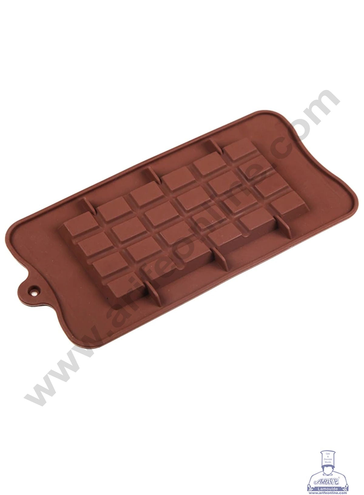 1pc 35-Cavity Small Square Shaped Silicone Cake Mold Chocolate