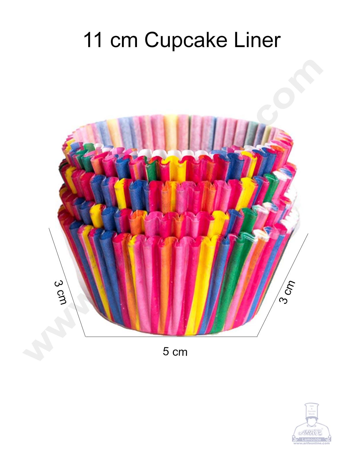 Cake Decor 11 cm Cupcake Liner Baking Cups Cupcake Mold Paper Muffin Random 100 Pcs 11 cm (Single/Assorted Color/Prints)
