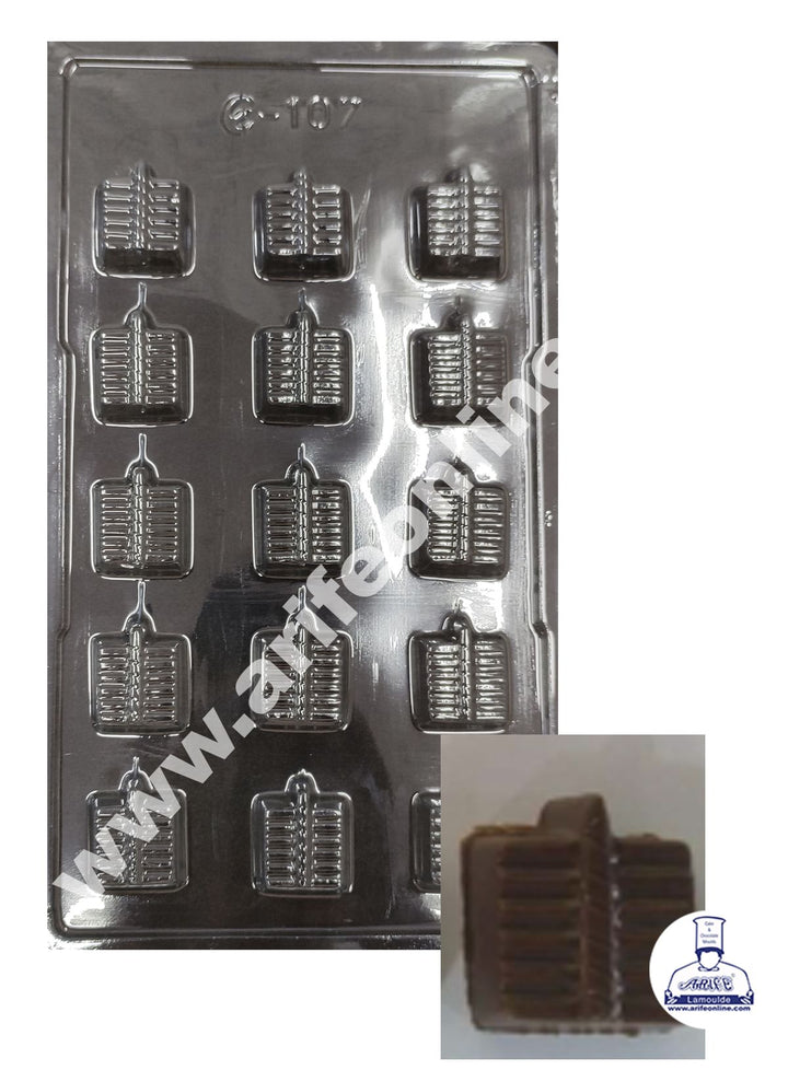 Cake Decor 15 Cavity Diwali Ladi Bomb Mold PVC Chocolate mould (10 pcs pack)