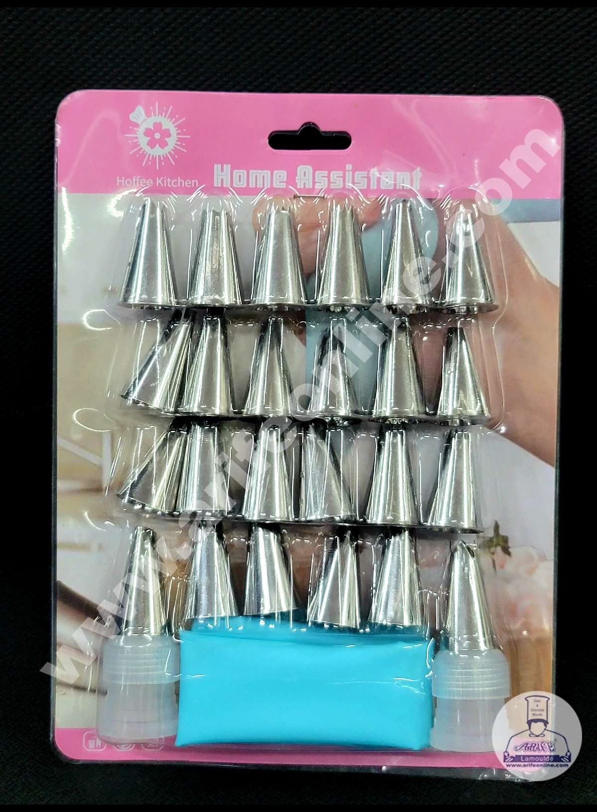 Cake Decor 24 Pc Nozzle 2 Coupler 1 Silicon Piping Bag Nozzle Set P Arife Online Store