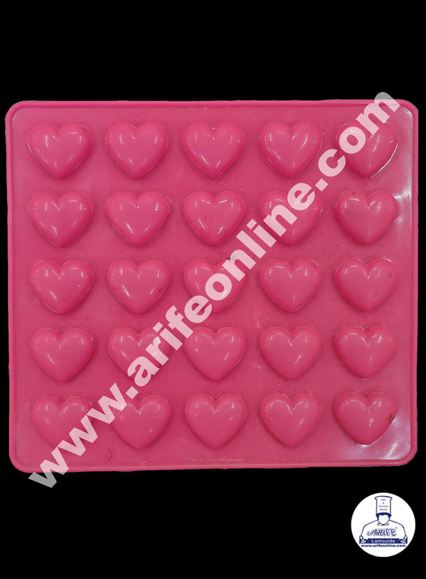 Cake Decor 25 Cavity Heart Shape Silicone Chocolate Mould ( SBCM-686 )