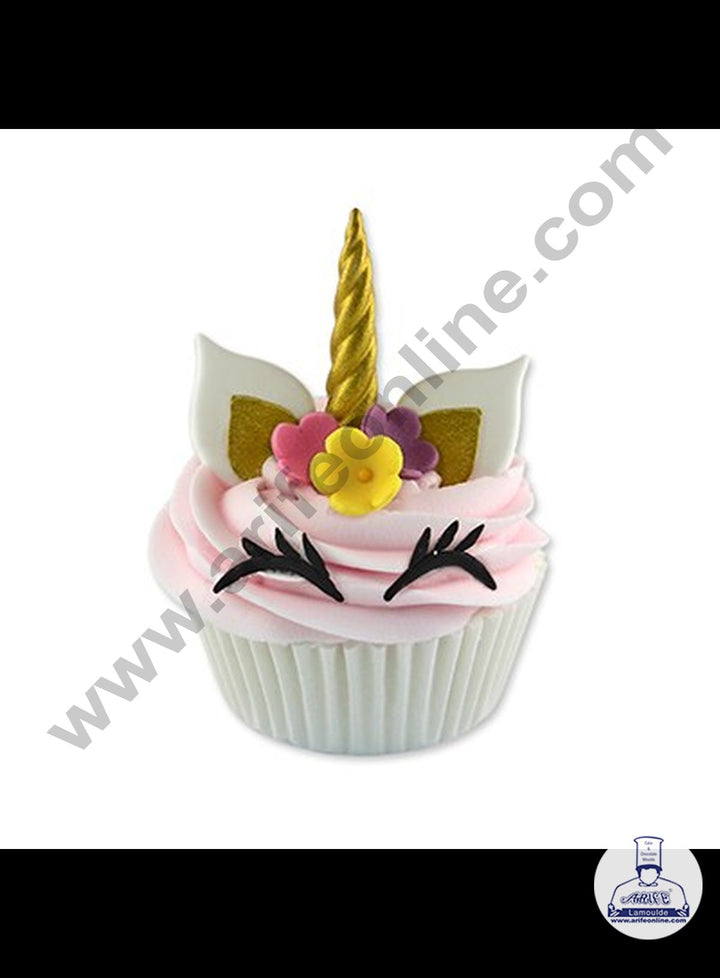 Cake Decor 3pcs Unicorn Horn And Ears pop it set Shape Cake and Cupcake Cutters Fondant Tool SBDT-3185
