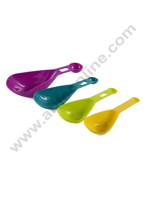 Cake Decor 4 Scoops with Measuring Spoons for Baking, Ice Cream, Cake, Pastry, Cooking