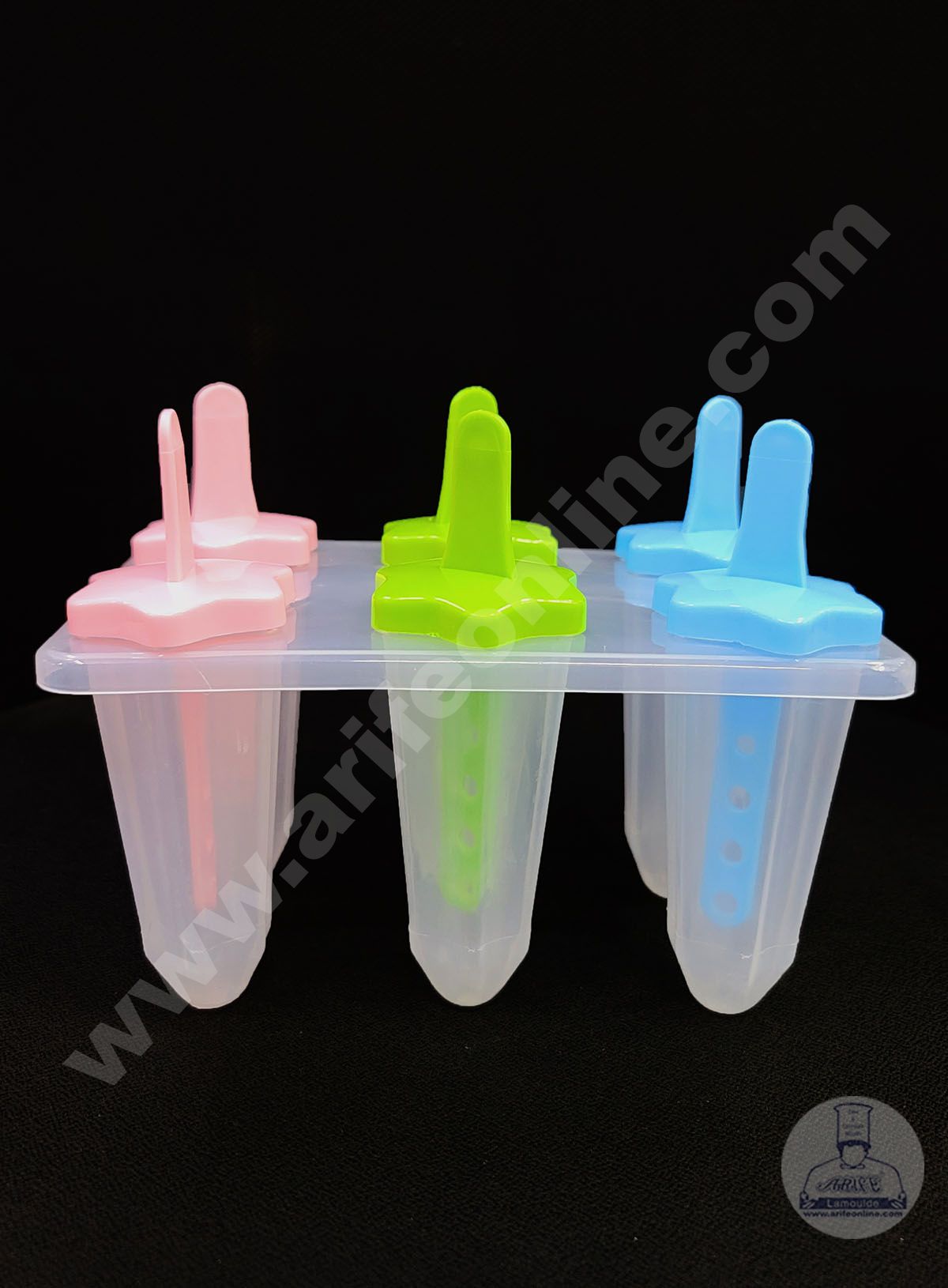 Cake Decor 6 Cavity Star Shape Popsicle Plain Handle Plastic Kulfi Mak Arife Online Store