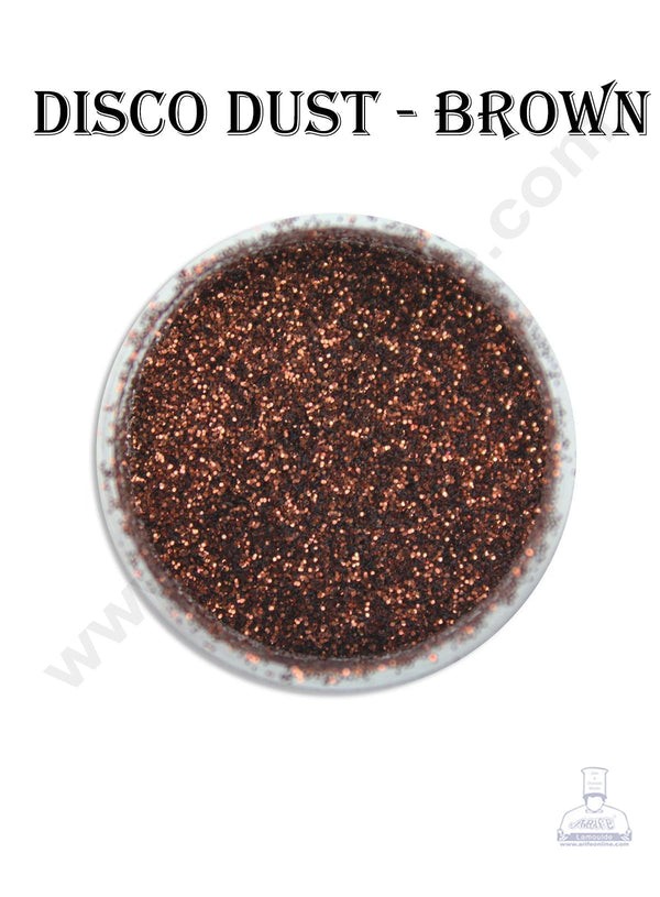 Cake Decor Disco Dust - Brown (10 gm)