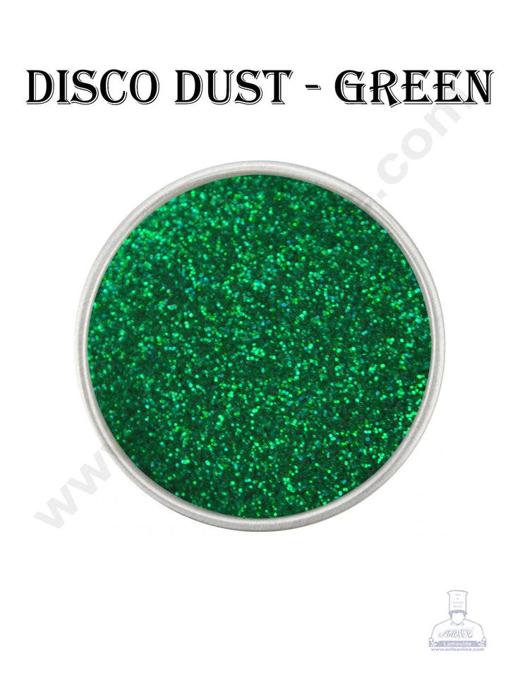 Cake Decor Disco Dust - Green (10 gm)