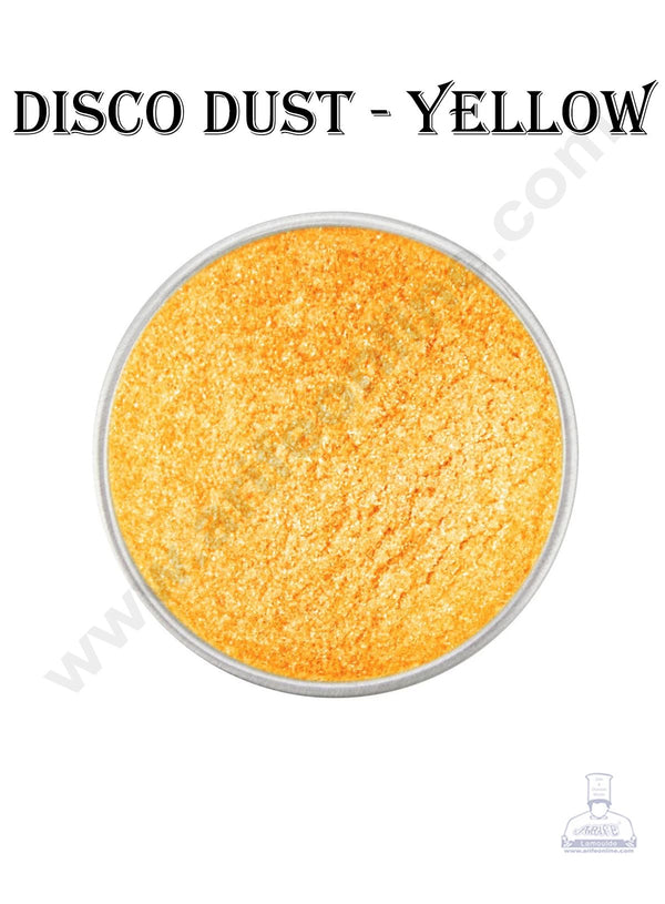 Cake Decor Disco Dust - Yellow (10 gm)