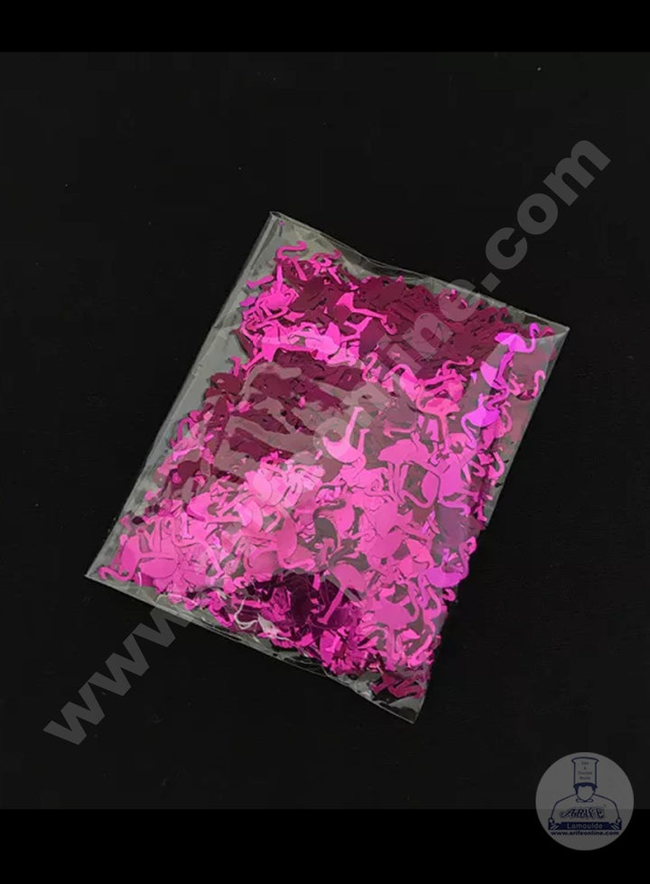Cake Decor Flamingo Shape Confetti for Table Party Decoration - Pink