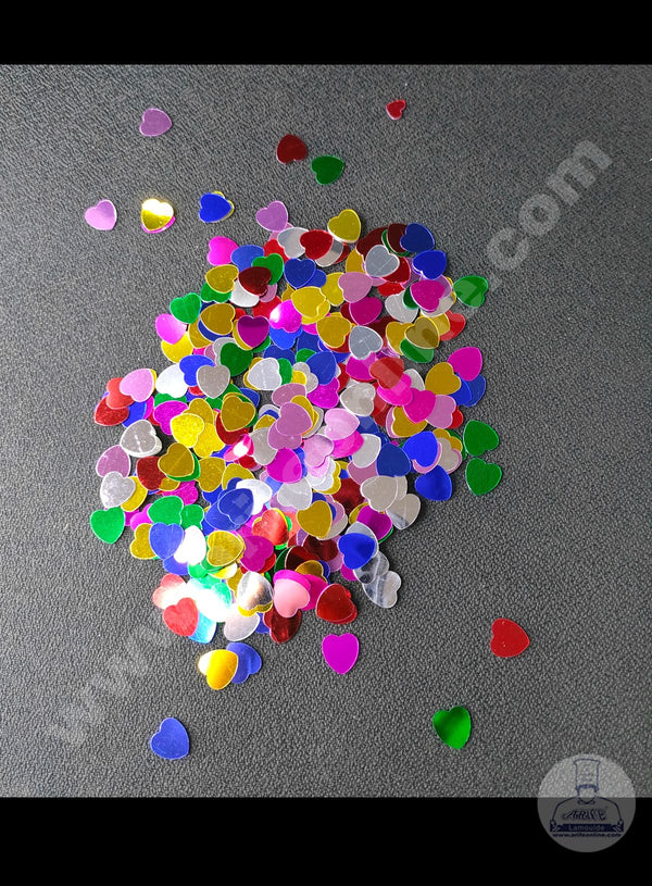 Cake Decor Heart Shape Confetti for Table Party Decoration - Multi Color