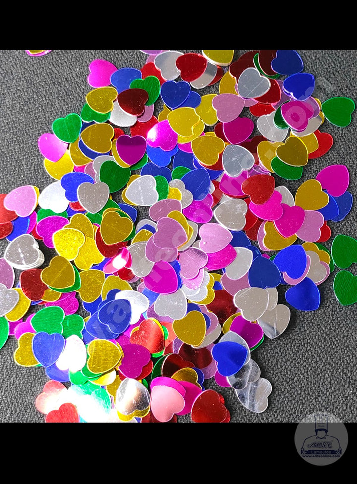 Cake Decor Heart Shape Confetti for Table Party Decoration - Multi Color