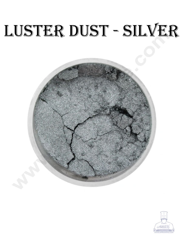 Cake Decor Luster Dust - Silver (10 gm)