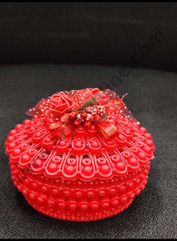 Cake Decor Mini Themed Plastic Jars Wishing Jars With - Red Roses