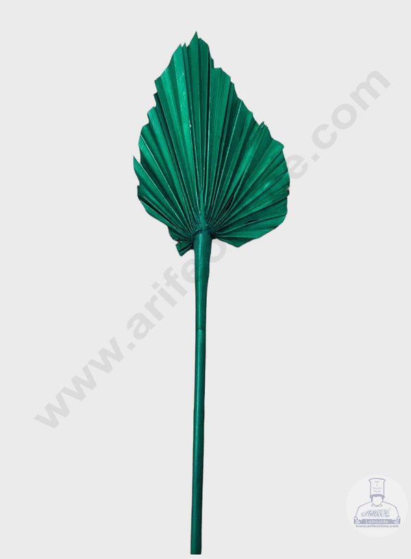 Cake Decor Natural Palm Leaf For Cake Decoration - Dark Green ( 1 pc pack )