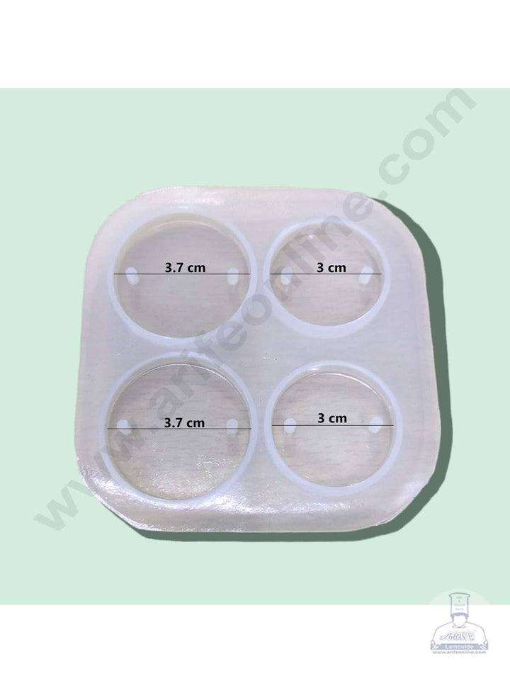 Cake Decor Silicon Resin Moulds - 4 Cavity Rakhi Mould SBURP001-RM