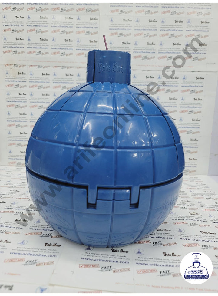 Cake Decor Surprise Plastic Bomb Shaped Cake Gift Box - Blue
