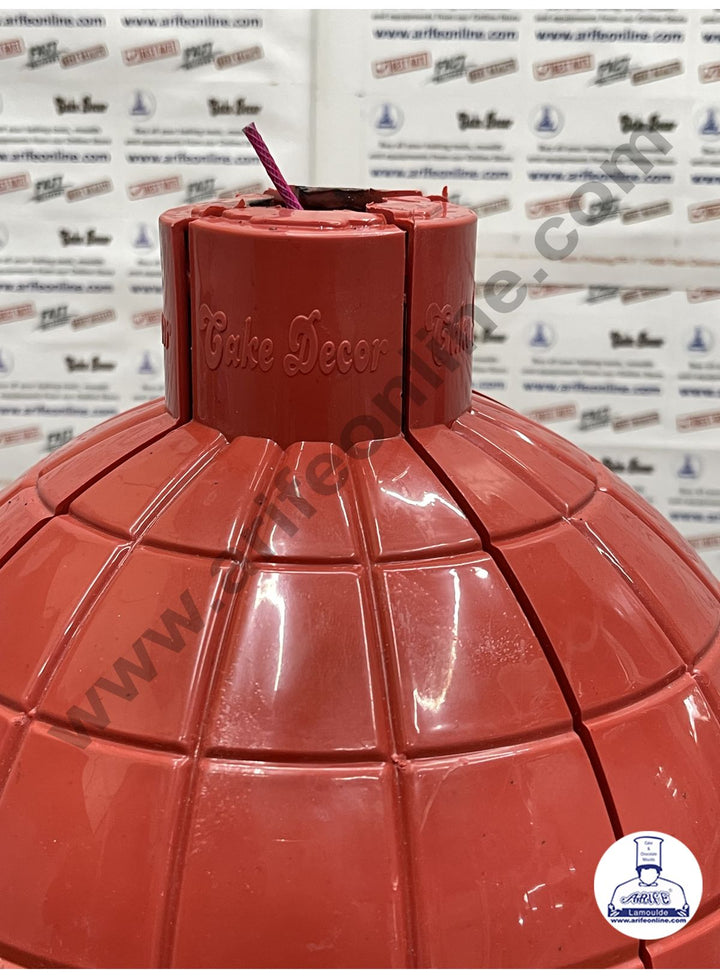 Cake Decor Surprise Plastic Bomb Shaped Cake Gift Box - Red
