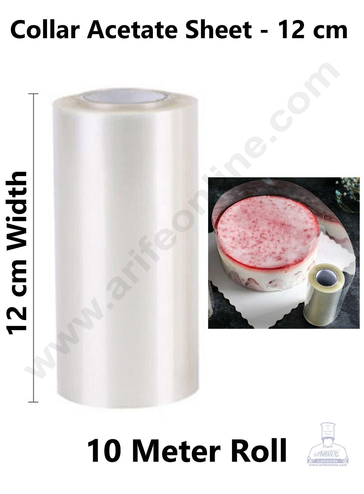 Cake Rolls® 25cm Height 25m Length Transparent Film For Cakes