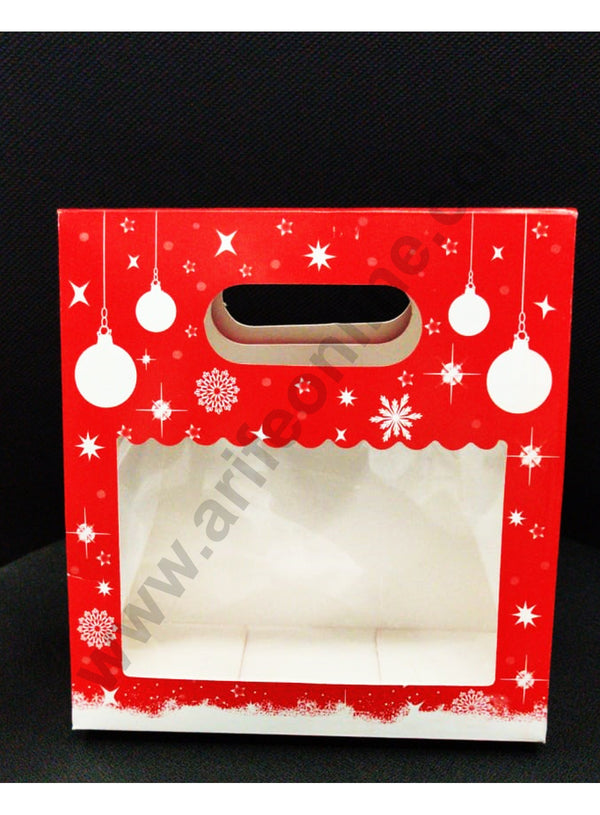 Cake Decor Christmas Design Mason Jar Paper Carry Bags Macron Box Muffin Box Donut Box Medium (10 Pcs) SBBOX-004